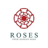 rosa logo illustrazione. vettore