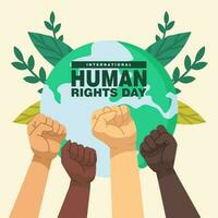 umano diritti giorno illustrazione vettore sfondo. vettore eps 10