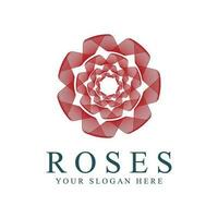 rosa logo illustrazione. vettore