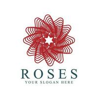 rosa logo illustrazione. vettore