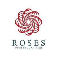 rosa logo illustrazione. vettore