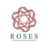 rosa logo illustrazione. vettore