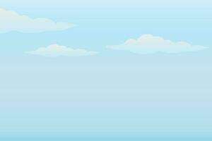 chiaro blu cielo vettore illustrazione. blu cielo no nube sfondo design per sfondo manifesto ragazzo arte cartone animato.