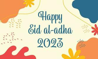 eid al adha 2023 sfondo design vettore