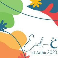 eid al adha 2023 sfondo design vettore