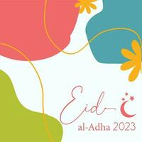 eid al adha 2023 sfondo design vettore