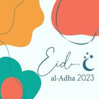 eid al adha 2023 sfondo design vettore