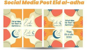 eid al adha 2023 sfondo design vettore