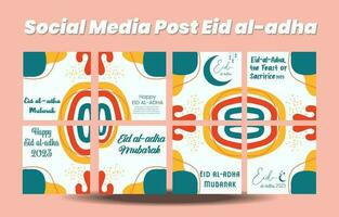 eid al adha 2023 sfondo design vettore