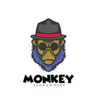scimmia mafia logo vettore