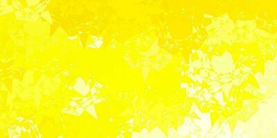 sfondo vettoriale giallo chiaro con forme poligonali.