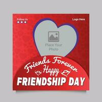 amicizia giorno celebrazione inviare, amicizia giorno sociale media inviare, amicizia giorno instagram messaggi collezione vettore