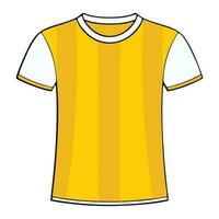 giallo t camicia e illustrazione di camicia e sport camicia nel vettore design giallo e bianca colore e camicia logo design