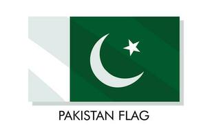 14 agosto Pakistan indipendenza giorno bandiera e modello design nel 76 anno Pakistan indipendenza giorno vettore