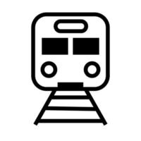 icona di stile della linea di trasporto della metropolitana vettore
