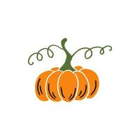 zucca. ringraziamento e Halloween elementi. mano disegnato vettore illustrazione.