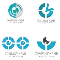 identità del marchio corporate eye care vector logo design