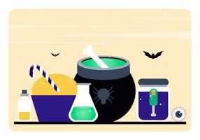 Vector elementi di Halloween e accessori