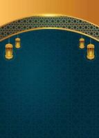 islamico d'oro sfondo con geometrico modello Arabo sfondo per libro copertina vettore