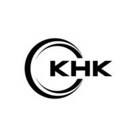 khk lettera logo design nel illustrazione. vettore logo, calligrafia disegni per logo, manifesto, invito, eccetera.