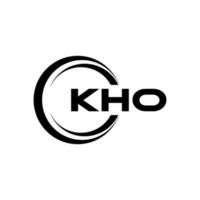 kho lettera logo design nel illustrazione. vettore logo, calligrafia disegni per logo, manifesto, invito, eccetera.