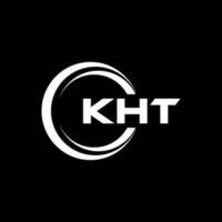 kht lettera logo design nel illustrazione. vettore logo, calligrafia disegni per logo, manifesto, invito, eccetera.