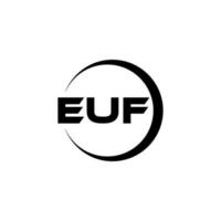 euf lettera logo design nel illustrazione. vettore logo, calligrafia disegni per logo, manifesto, invito, eccetera.