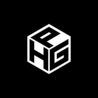 hgp lettera logo design nel illustrazione. vettore logo, calligrafia disegni per logo, manifesto, invito, eccetera.