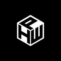 hwp lettera logo design nel illustrazione. vettore logo, calligrafia disegni per logo, manifesto, invito, eccetera.