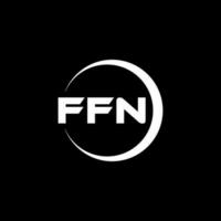 ffn lettera logo design nel illustrazione. vettore logo, calligrafia disegni per logo, manifesto, invito, eccetera.