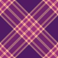 tessuto sfondo dai un'occhiata di struttura tessile tartan con un' senza soluzione di continuità plaid vettore modello.