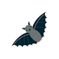 icona personaggio animale volante pipistrello vettore