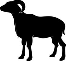 montone icona vettore illustrazione. silhouette montone pecora icona per bestiame, cibo, animale e eid al adha evento. grafico risorsa per Qurban design nel Islam e musulmano cultura