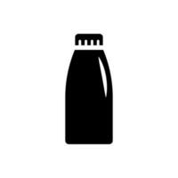 latte bottiglia icona, logo isolato su bianca sfondo vettore