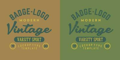 moderno Vintage ▾ varsity sport distintivo logo vettore