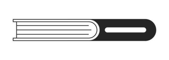 libro per studiando piatto monocromatico isolato vettore oggetto. modificabile nero e bianca linea arte disegno. semplice schema individuare illustrazione per ragnatela grafico design