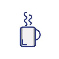 tazza di caffè bevanda icona isolata vettore