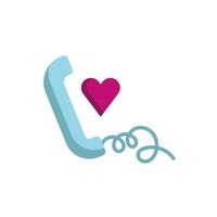 buon san valentino cuore con telefono vettore