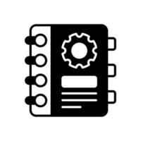 documento gestione icona nel vettore. illustrazione vettore