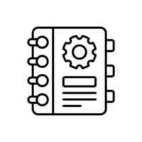documento gestione icona nel vettore. illustrazione vettore