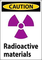 attenzione cartello radioattivo materiale vettore