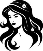 sirena - minimalista e piatto logo - vettore illustrazione