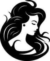 sirena - minimalista e piatto logo - vettore illustrazione