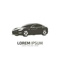 settore automobilistico sport auto da corsa logo modello design nero silhouette isolato su bianca sfondo. vettore