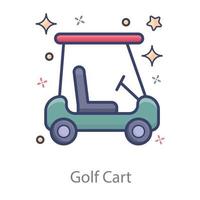 buggy da golf cart vettore