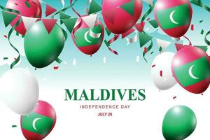 Maldive indipendenza giorno sfondo. vettore