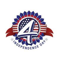 contento indipendenza giorno, Stati Uniti d'America, 4 th di luglio. vettore illustrazione.