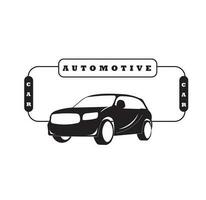 settore automobilistico auto logo design vettore illustrazione nel nero e bianca colori. adatto per logo, icona, azienda, Comunità, manifesto, maglietta disegno, sito web, etichetta, concetto, promozione.