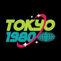tokyo Giappone città abbigliamento di strada y2k stile Vintage ▾ moda vettore design icona illustrazione. maglietta, manifesto, striscione, moda, slogan camicia, etichetta, aviatore