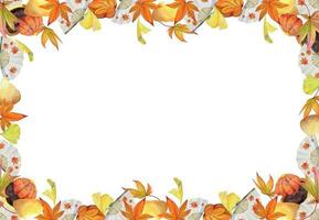 acquerello mano disegnato tradizionale giapponese dolci. piazza telaio di autunno wagashi con le foglie. isolato su bianca sfondo. design per inviti, ristorante menù, saluto carte, Stampa, tessile vettore